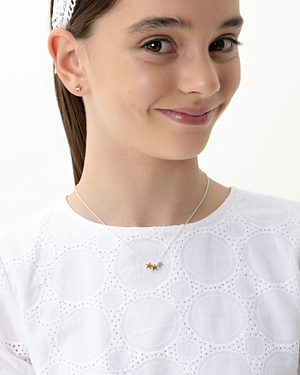 Three Floating Stars - Sterling Silver