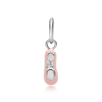 Pink Ballet shoe pendant - Girl's dancing jewellery