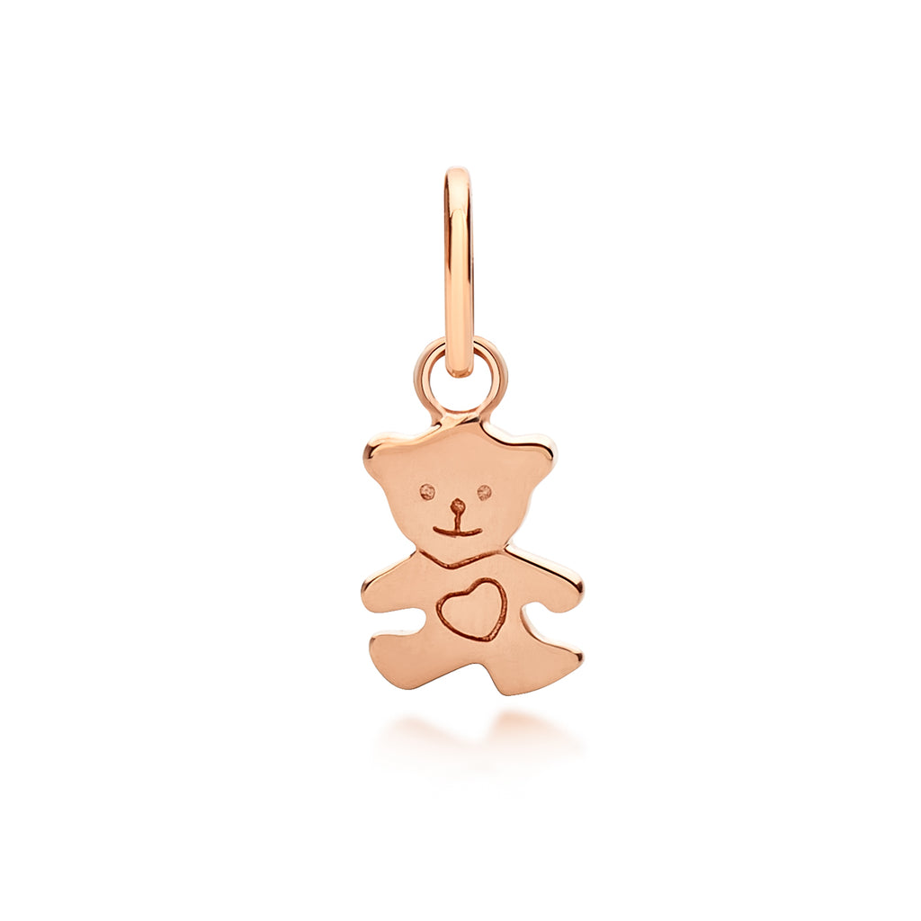 Children's Teddy Bear Pendant Rose Gold