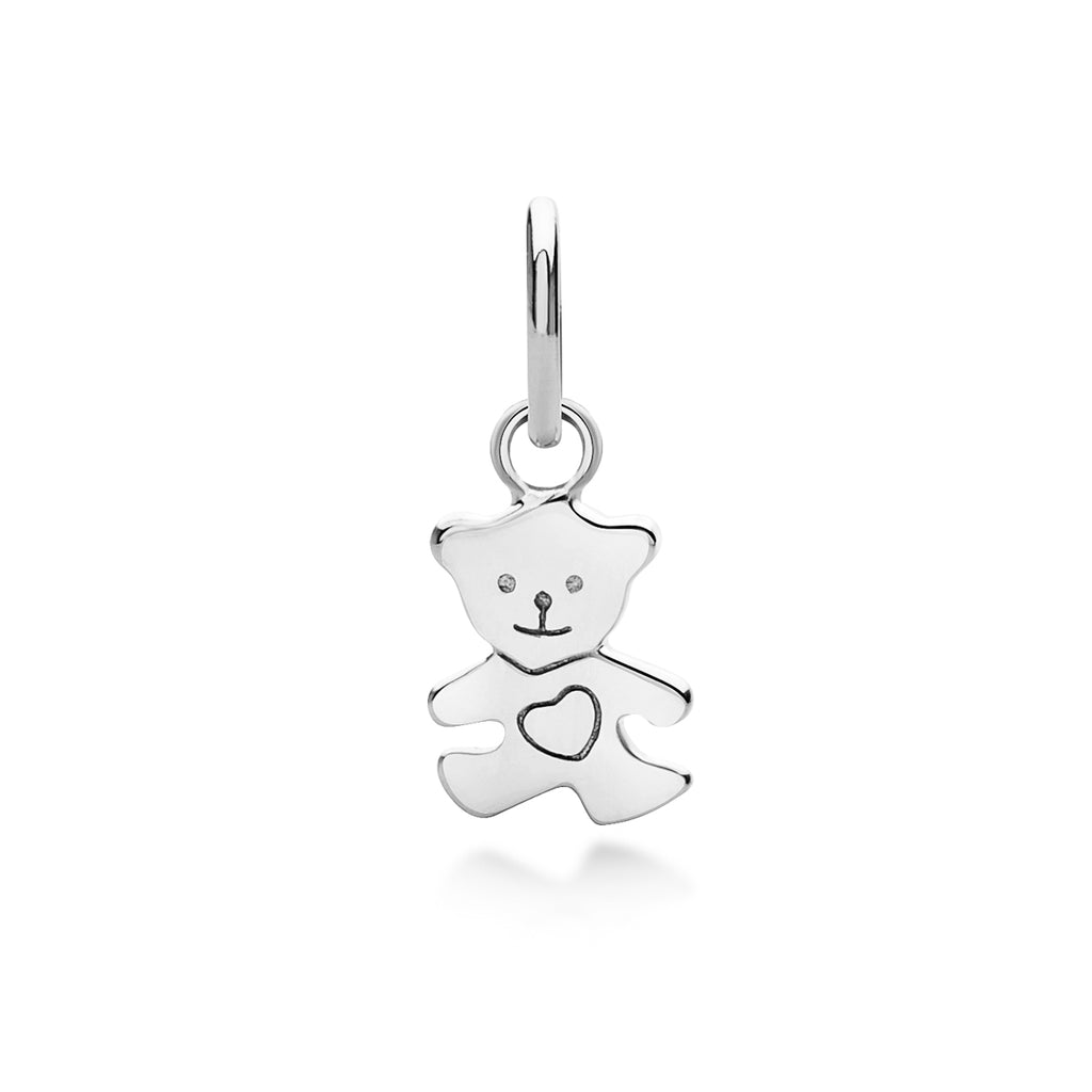 Kid's Teddy Bear Pendant in sterling silver