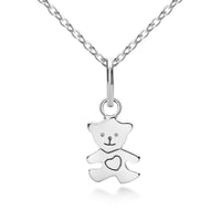 Children's Teddy Bear Pendant sterling Silver
