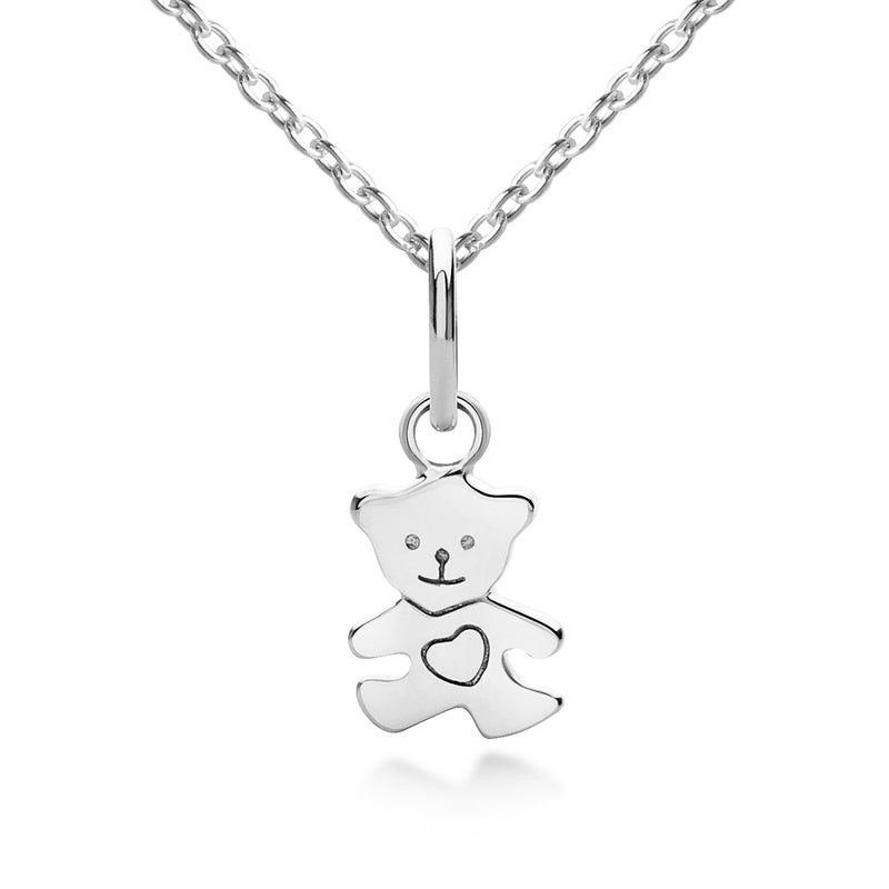 Children's Teddy Bear Pendant sterling Silver