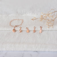 Flickering Flower Charm - Rose Gold