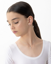 Tiny Dancer Ballet Slipper Pendant - Sterling Silver