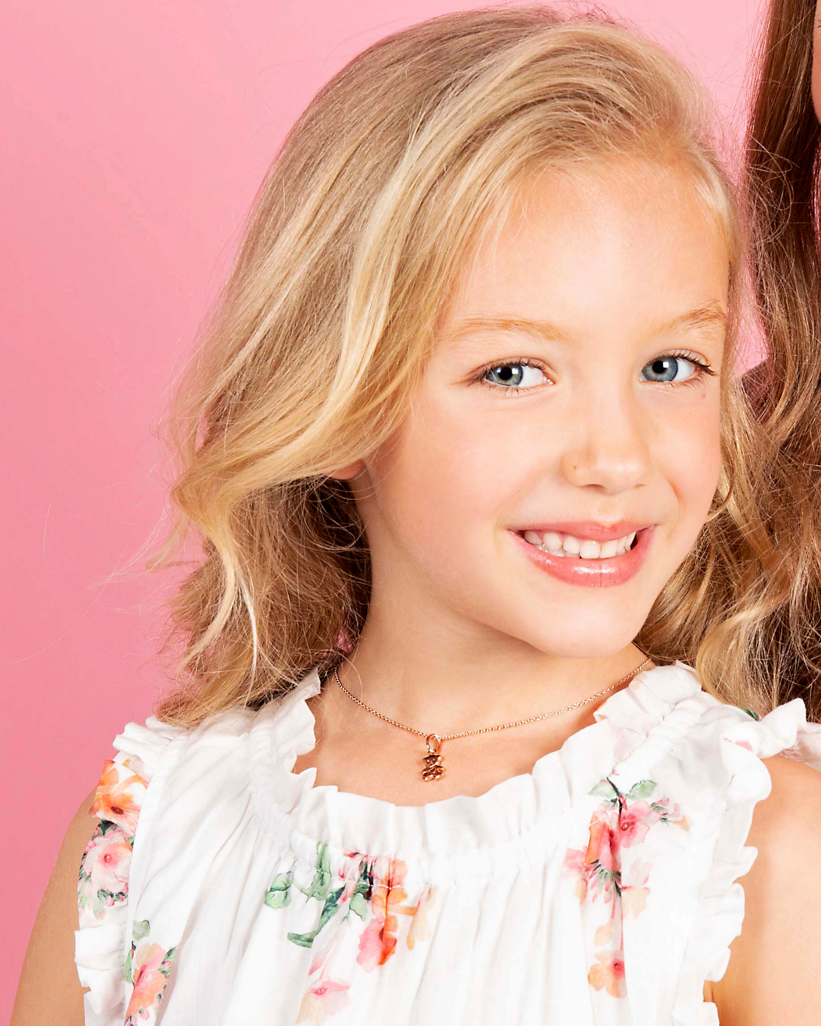 Teddy Bear Pendant Rose Gold My Little Silver Children s Jewellery