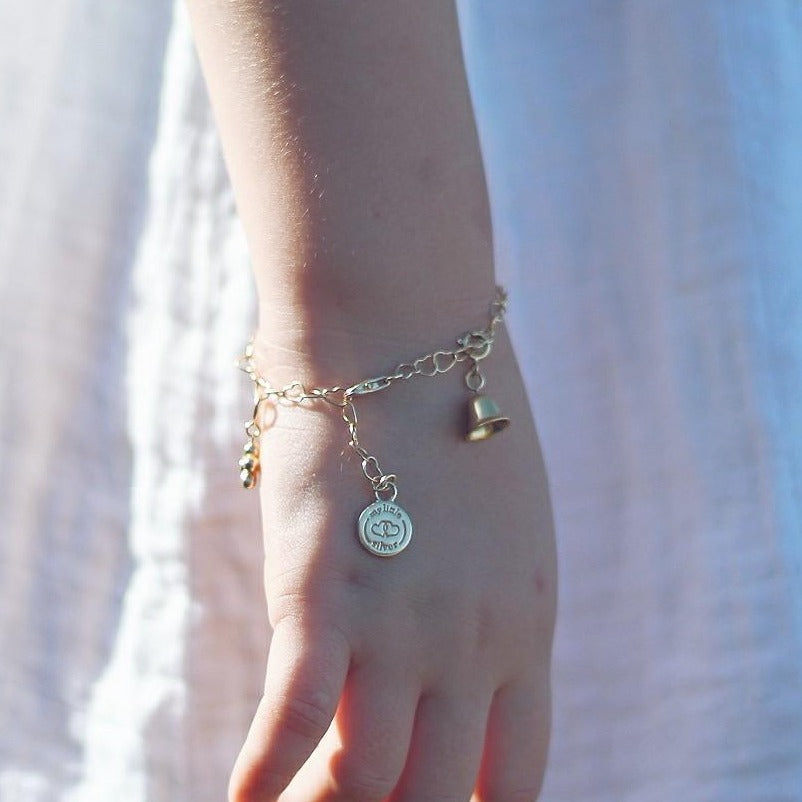 Bracelet with hot sale bell charm