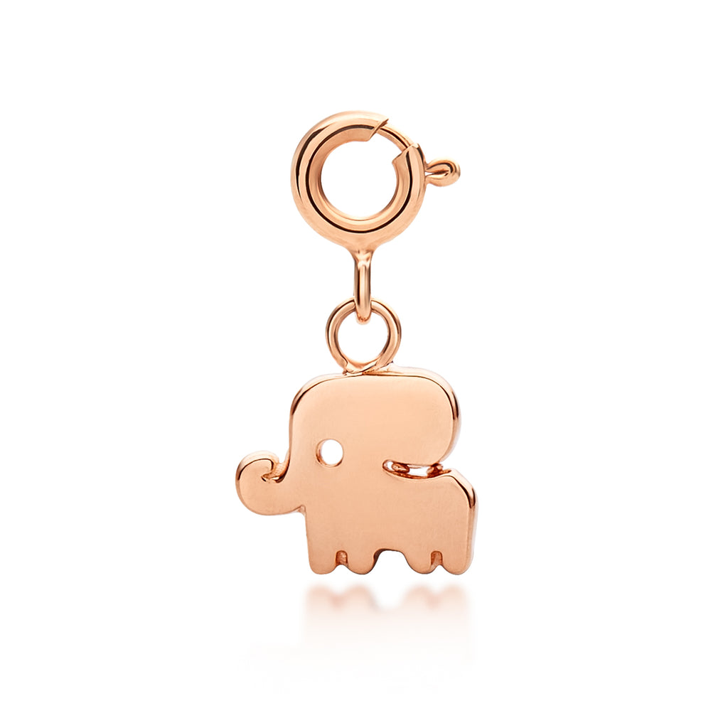 Children's Elephant Charm in 18 karat Rose Gold