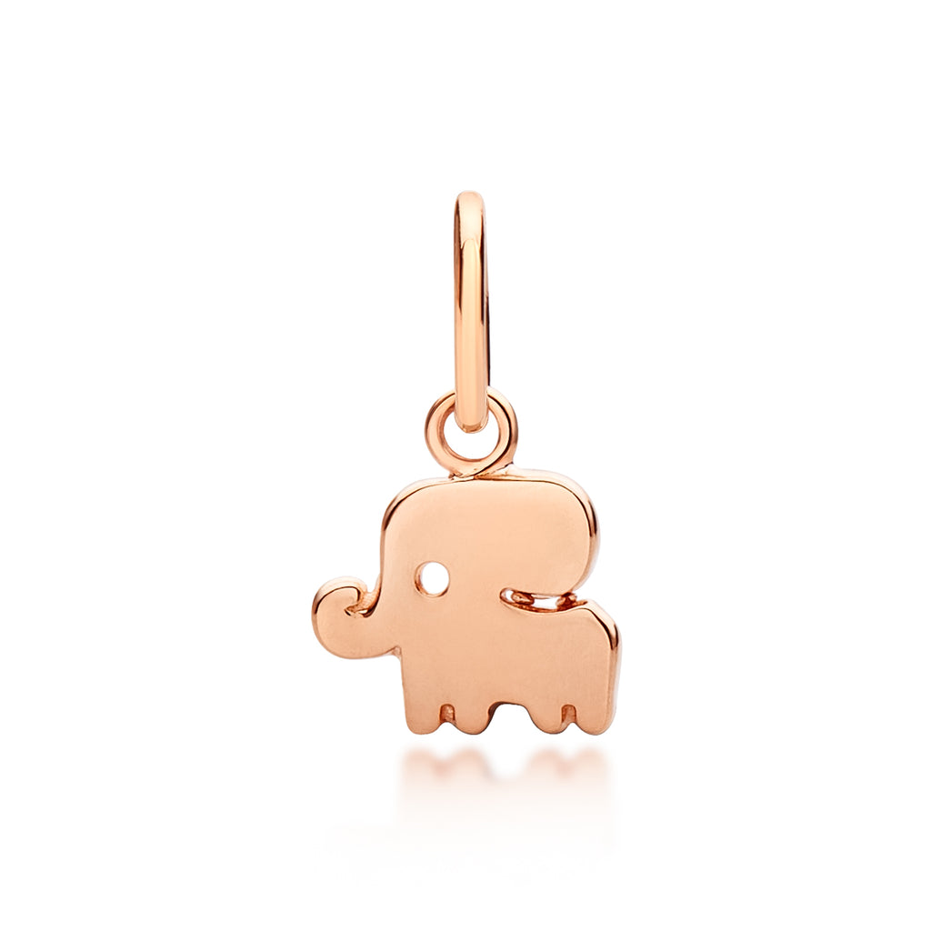 Children's Lucky Elephant Pendant Rose Gold