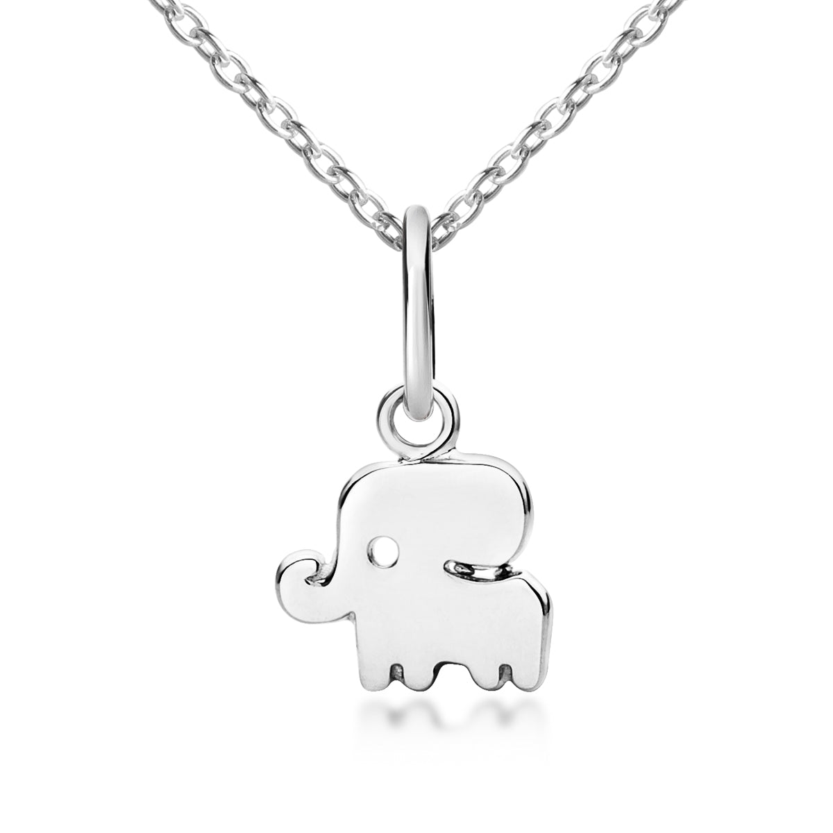 Little Good Luck Elephant Pendant Silver My Little Silver