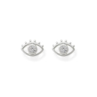 Evil Eye earrings with CZ diamonds