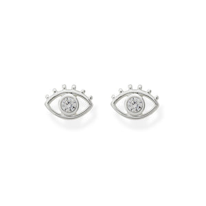 Evil Eye earrings with CZ diamonds