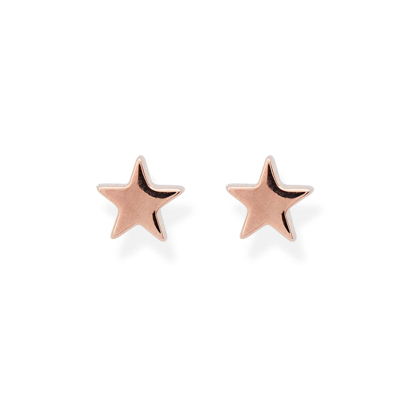 Star earrings rose gold discount