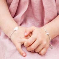 Glossy Heart Bracelet - Sterling Silver
