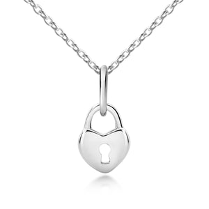 Sterling Silver Children's Lock Pendant