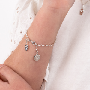 Childrens Silver Charm on Classic Children's Charm Bracelet