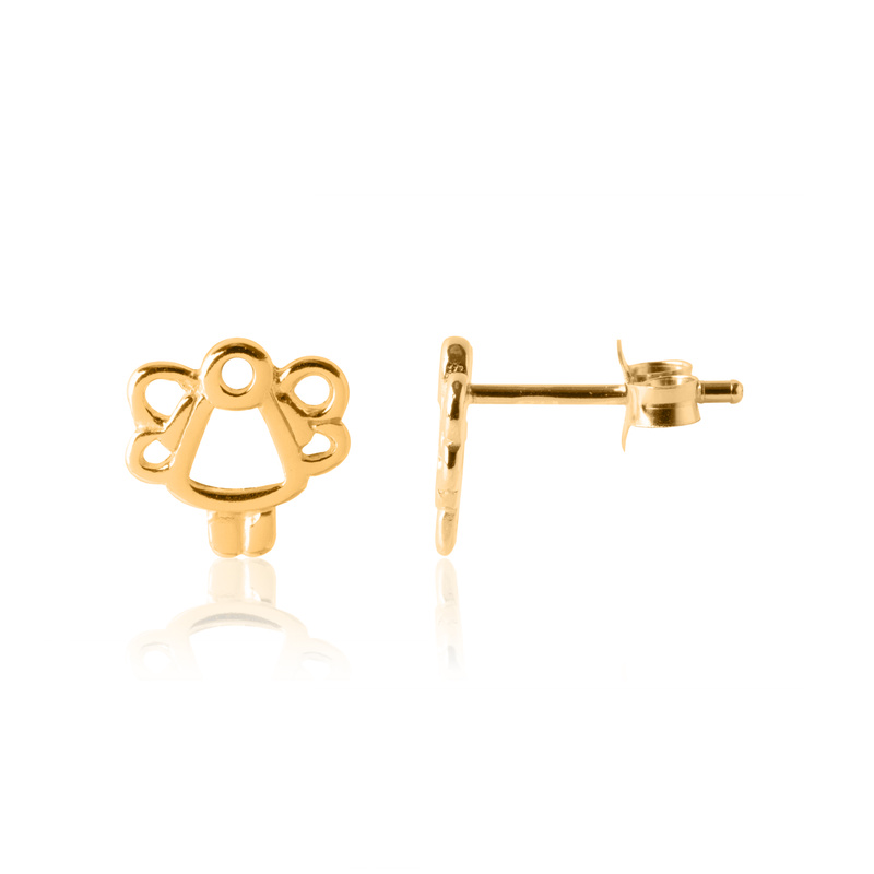 Gold Angel Earrings for children