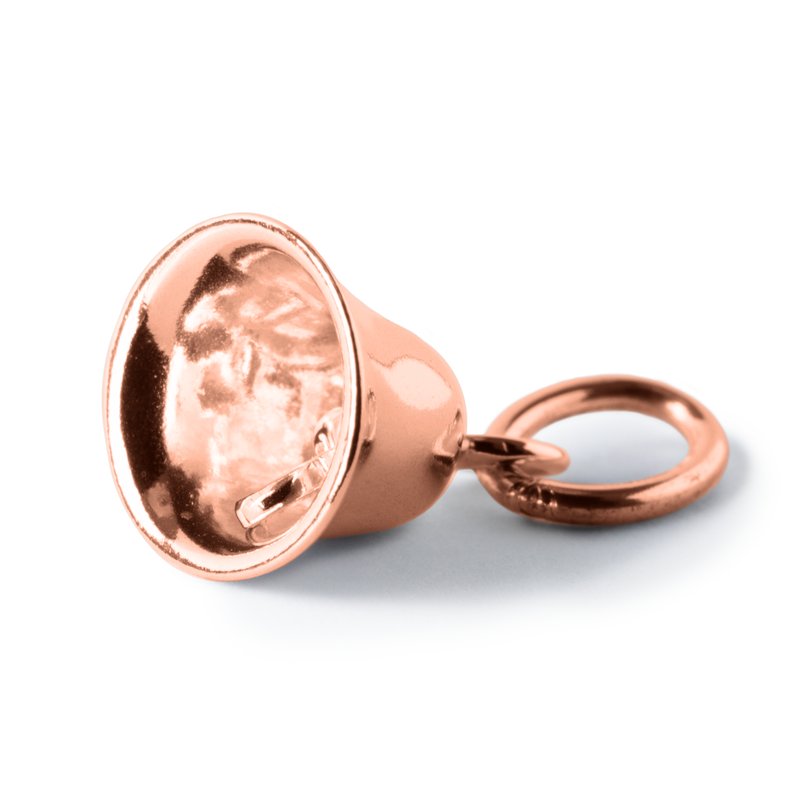 Twinkle Bell Pendant & Necklace Rose Gold