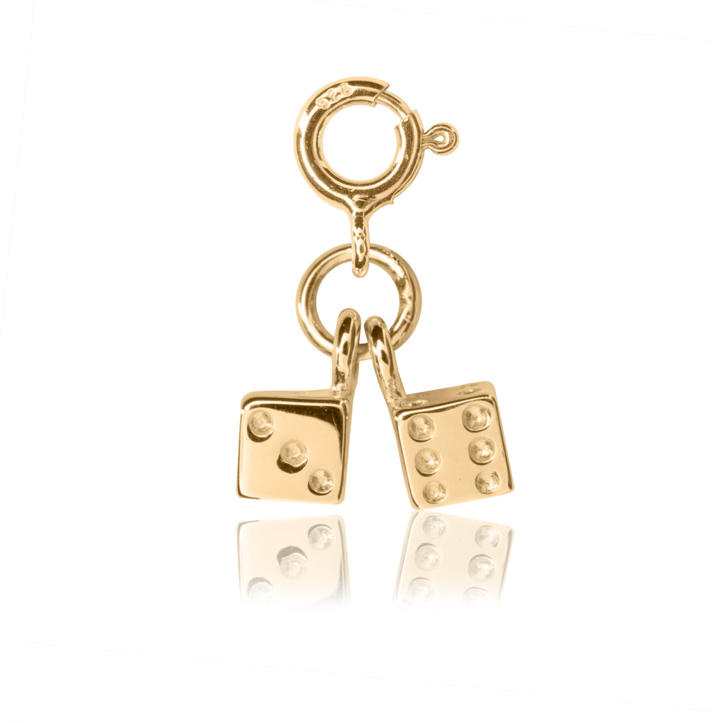 Kid's Gold Jewellery - Children's Dice Charm