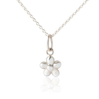 Children's Silver Flower Pendant - Silver jewellery