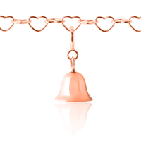 Rose Gold Bell Charm