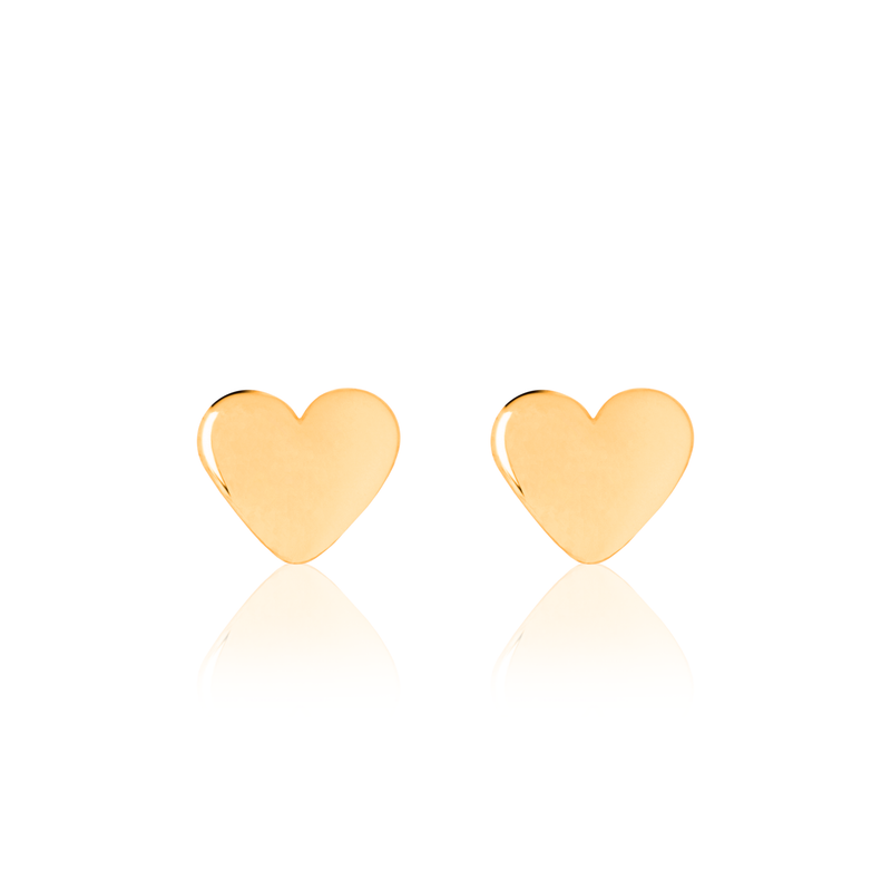 Children's Heart Earrings - Kid's Gold Jewellery