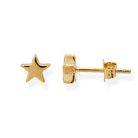 Floating Star Studs - Yellow Gold