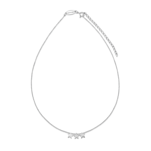 Three Floating Stars Necklace - Sterling Silver