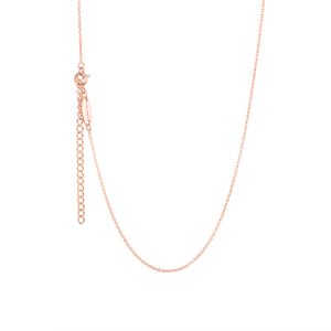 Children's Rose Gold Necklace for Bunny Charm