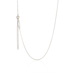 Adjustable three-toned heart necklace - My Little Silver