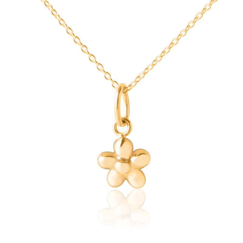 Children's Flower Pendant & Necklace - Gold Jewellery