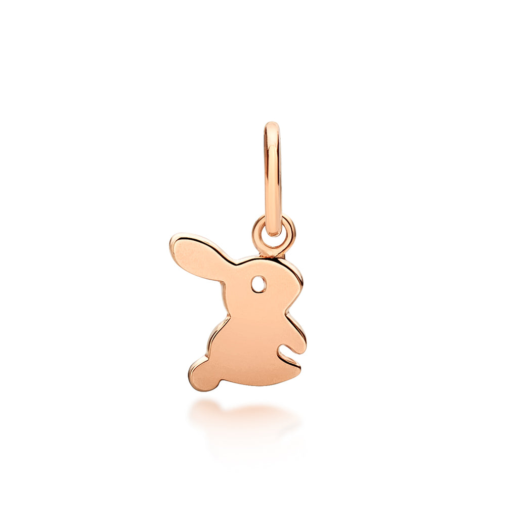 Children's Bunny Pendant - Rose Gold - Sterling silver