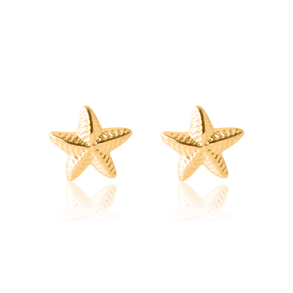 Children's Gold Star Earrings
