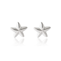 Children's Sterling silver star earrings