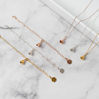 Twinkle Bell Pendant & Children's Necklace - Rose Gold