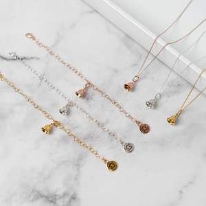 Twinkle Bell Pendant & Children's Necklace - Rose Gold
